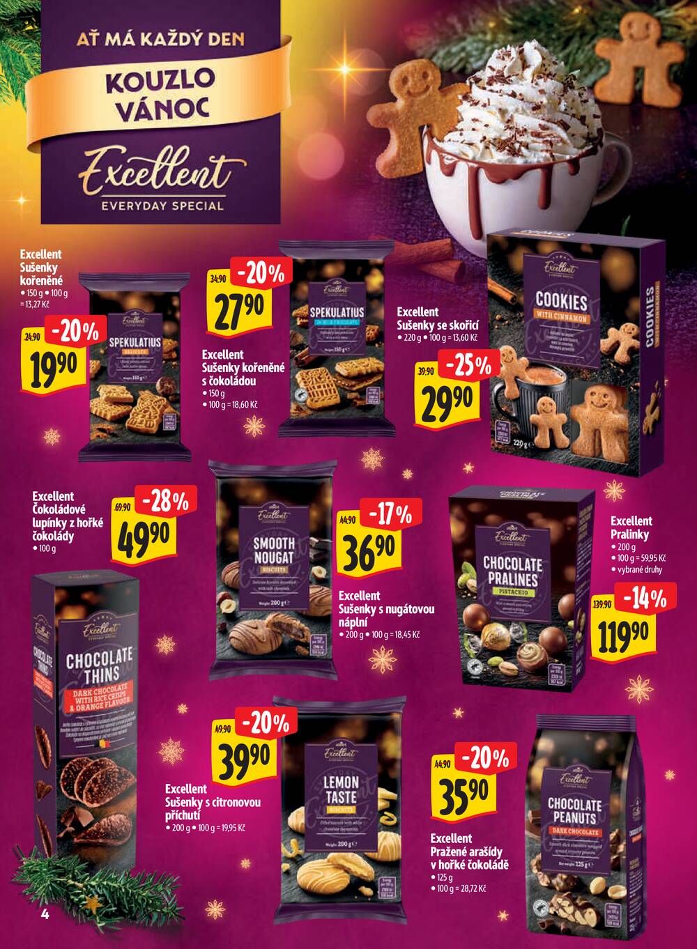 Leták Albert - Albert Supermarket katalog Vánoce od 29.10. do 17.11.2026 - strana 4 Leták Albert - Albert Supermarket katalog Vánoce od 29.10. do 17.11.2026 - strana 4
