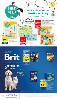 Tesco supermarkety od 29.10. do 3.11.2026