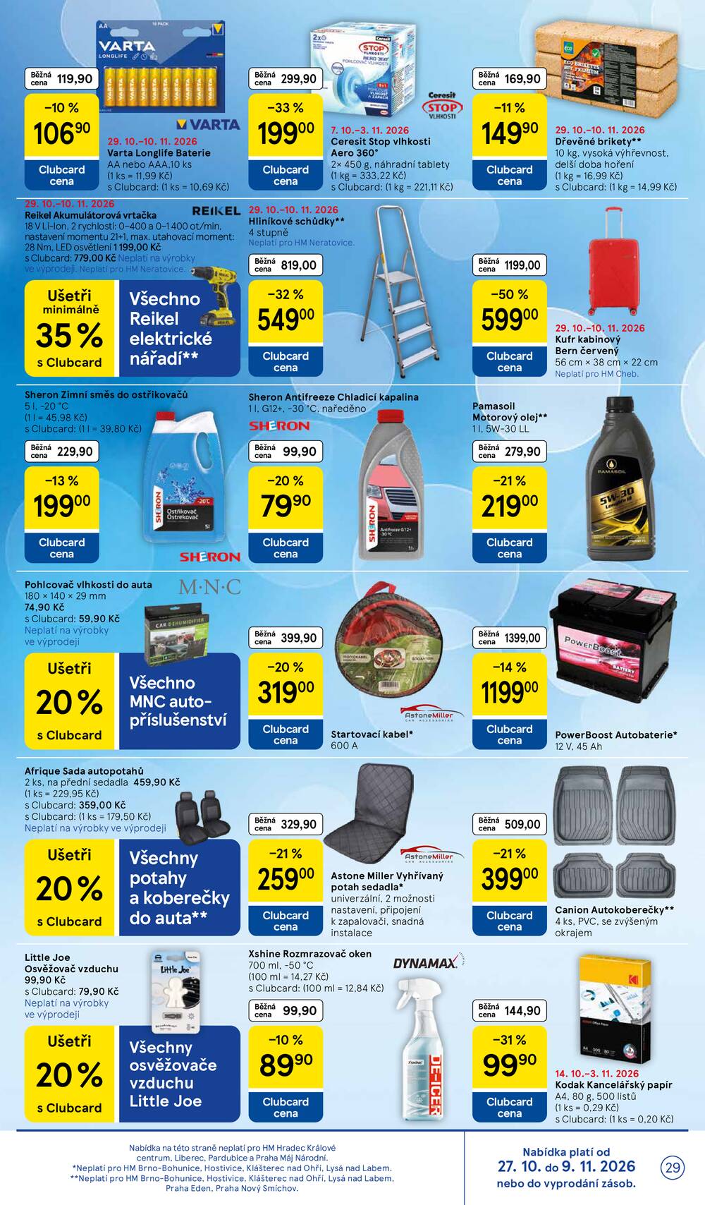 Tesco hypermarkety od 29.10. do 3.11.2026