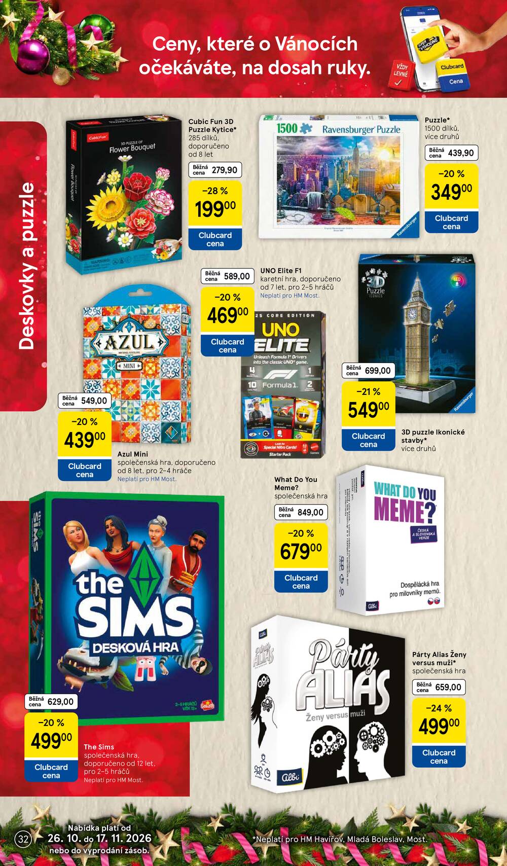 Leták Tesco - Tesco SPECIÁL hypermarkety od 26.10. do 17.11.2026 - strana 32 Leták Tesco - Tesco SPECIÁL hypermarkety od 26.10. do 17.11.2026 - strana 32