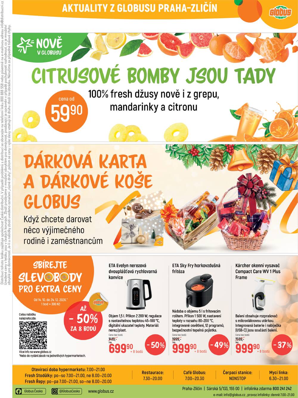 Akční leták Globus 27.10. - 3.11.2026 - Globus Praha - Zličín