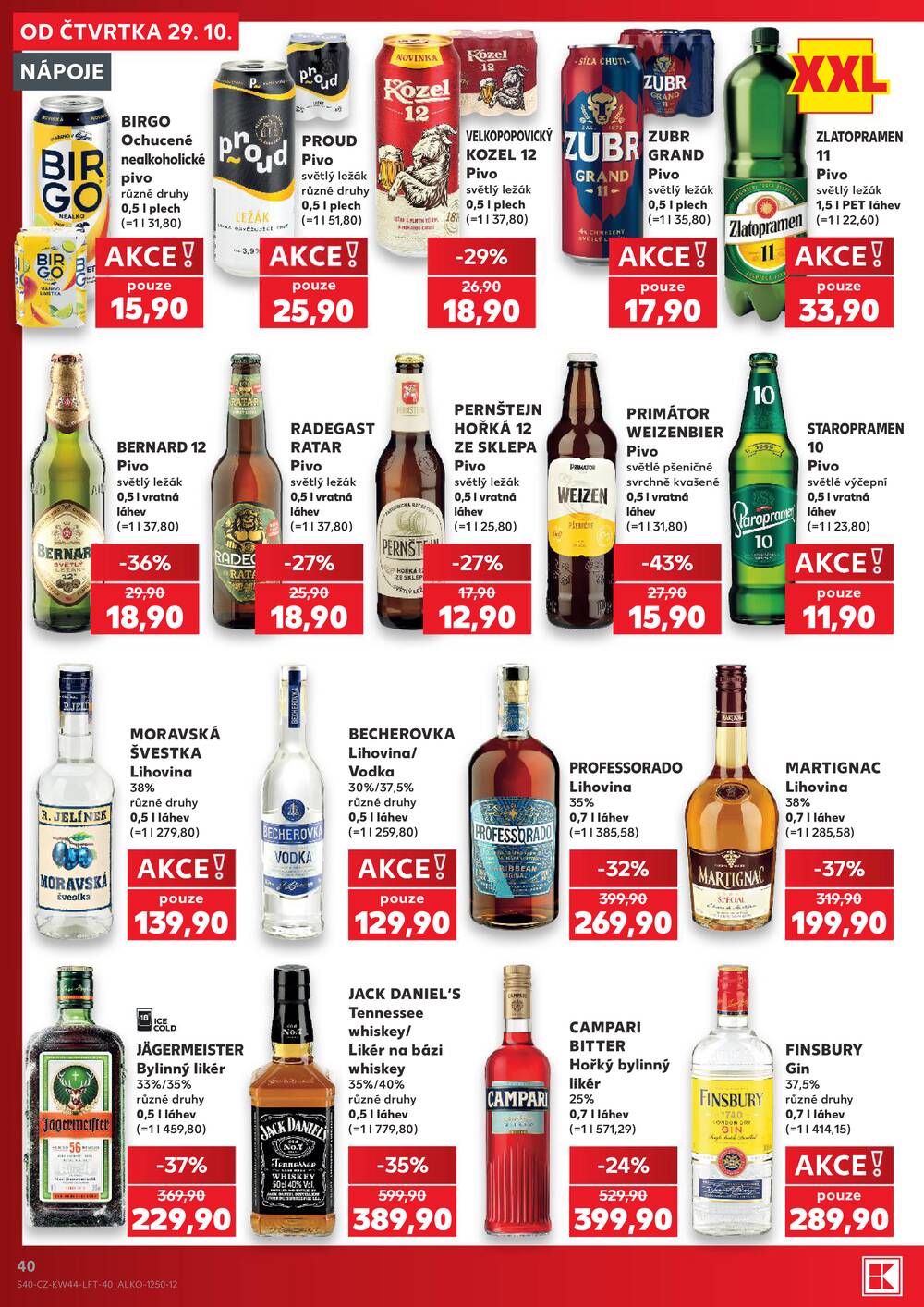 Leták Kaufland - Kaufland 29.10. - 3.11. - Kaufland - Třeboň - strana 40 Leták Kaufland - Kaufland 29.10. - 3.11. - Kaufland - Třeboň - strana 40