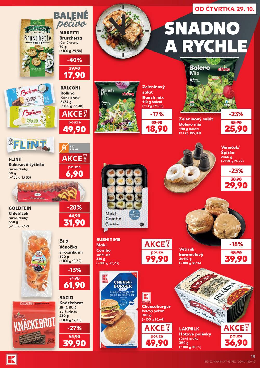 Kaufland 29.10. - 3.11. - Kaufland - Praha 12 (Modřany)