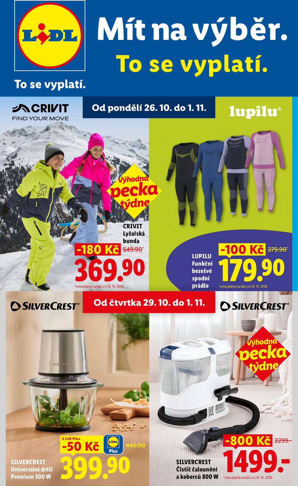 Leták Lidl - Lidl Spotřební zboží 26.10. - 1.11. - strana 1