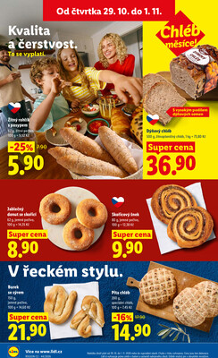 Lidl Čtvrtek od 29.10. do 1.11.2026