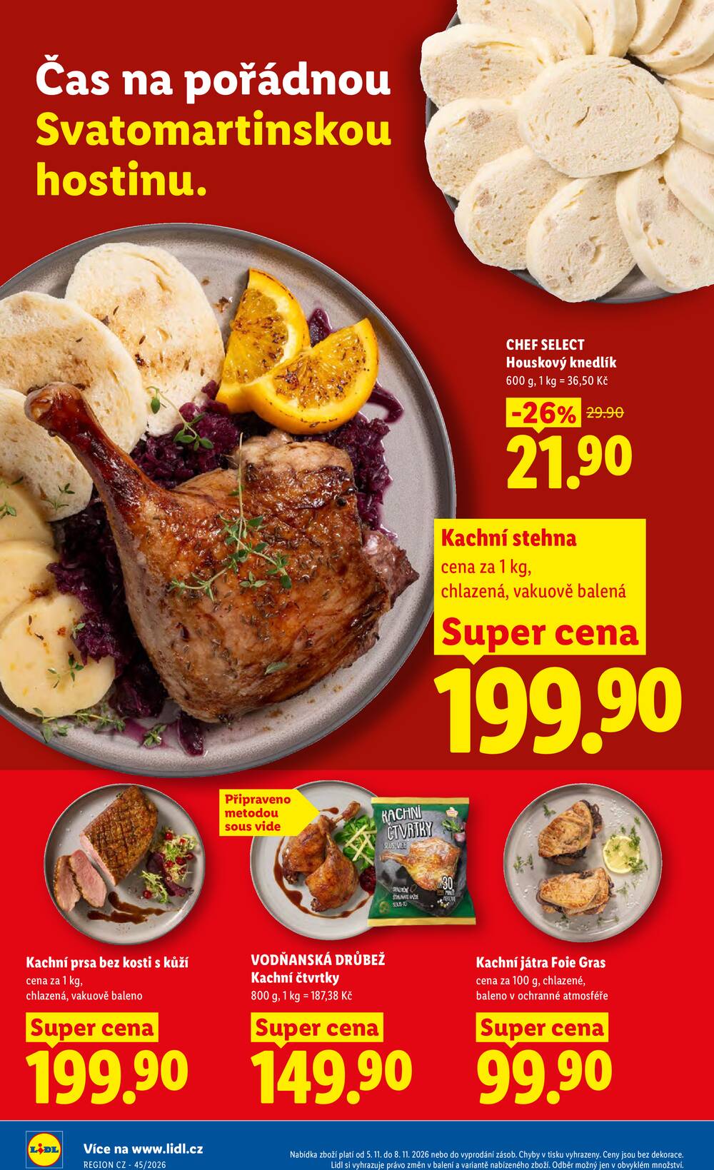 Lidl Čtvrtek od 5.11. do 8.11.2026
