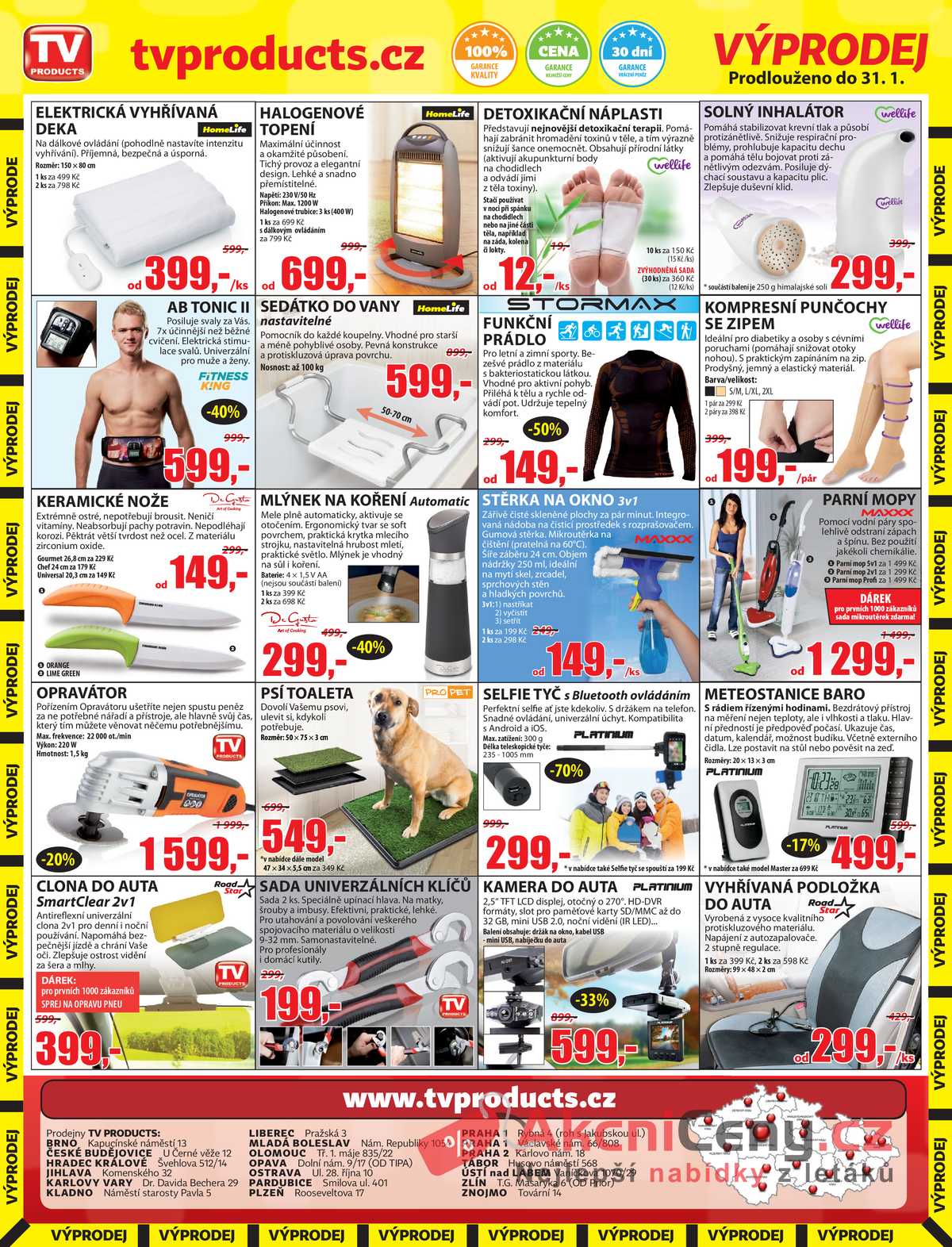 Leták TV PRODUCTS 25.1. - 31.1. | AkcniCeny.cz