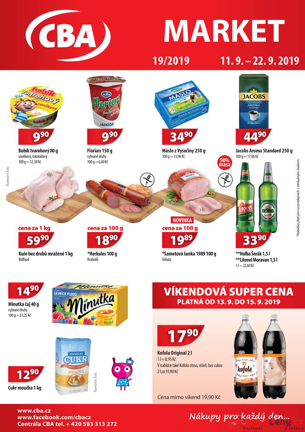 Leták CBA prodejní družstvo - CBA Market od 11.9. do 22.9.2019 - strana 1 Leták CBA prodejní družstvo - CBA Market od 11.9. do 22.9.2019 - strana 1