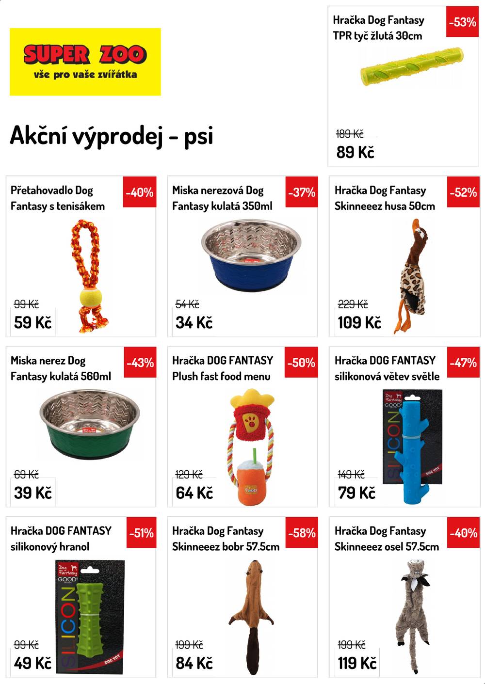 Leták Super ZOO - superzoo1 - 2019-09-30 - strana 1 Leták Super ZOO - superzoo1 - 2019-09-30 - strana 1