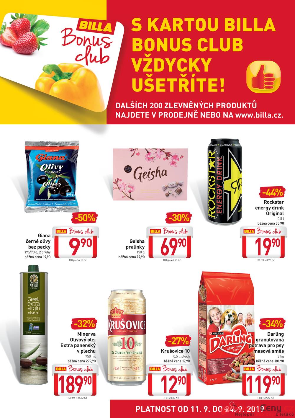 Leták Billa - Billa Bonus Club od 11.9. do 24.9.2019 - strana 1 Leták Billa - Billa Bonus Club od 11.9. do 24.9.2019 - strana 1