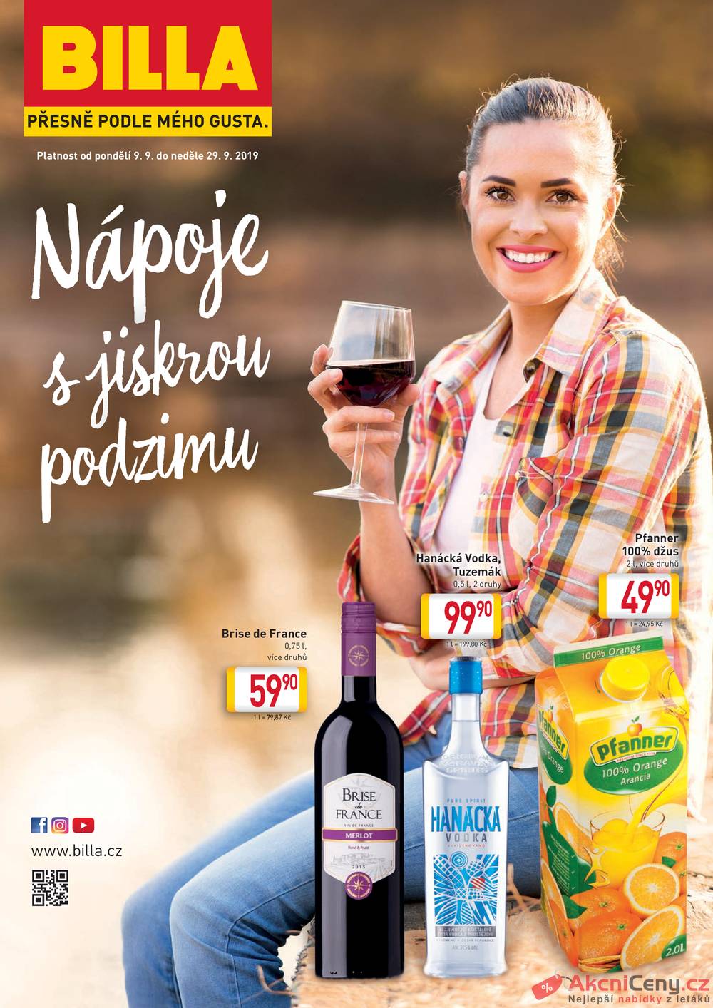 Leták Billa - Billa katalog od 9.9. do 29.9.2019 - strana 1 Leták Billa - Billa katalog od 9.9. do 29.9.2019 - strana 1