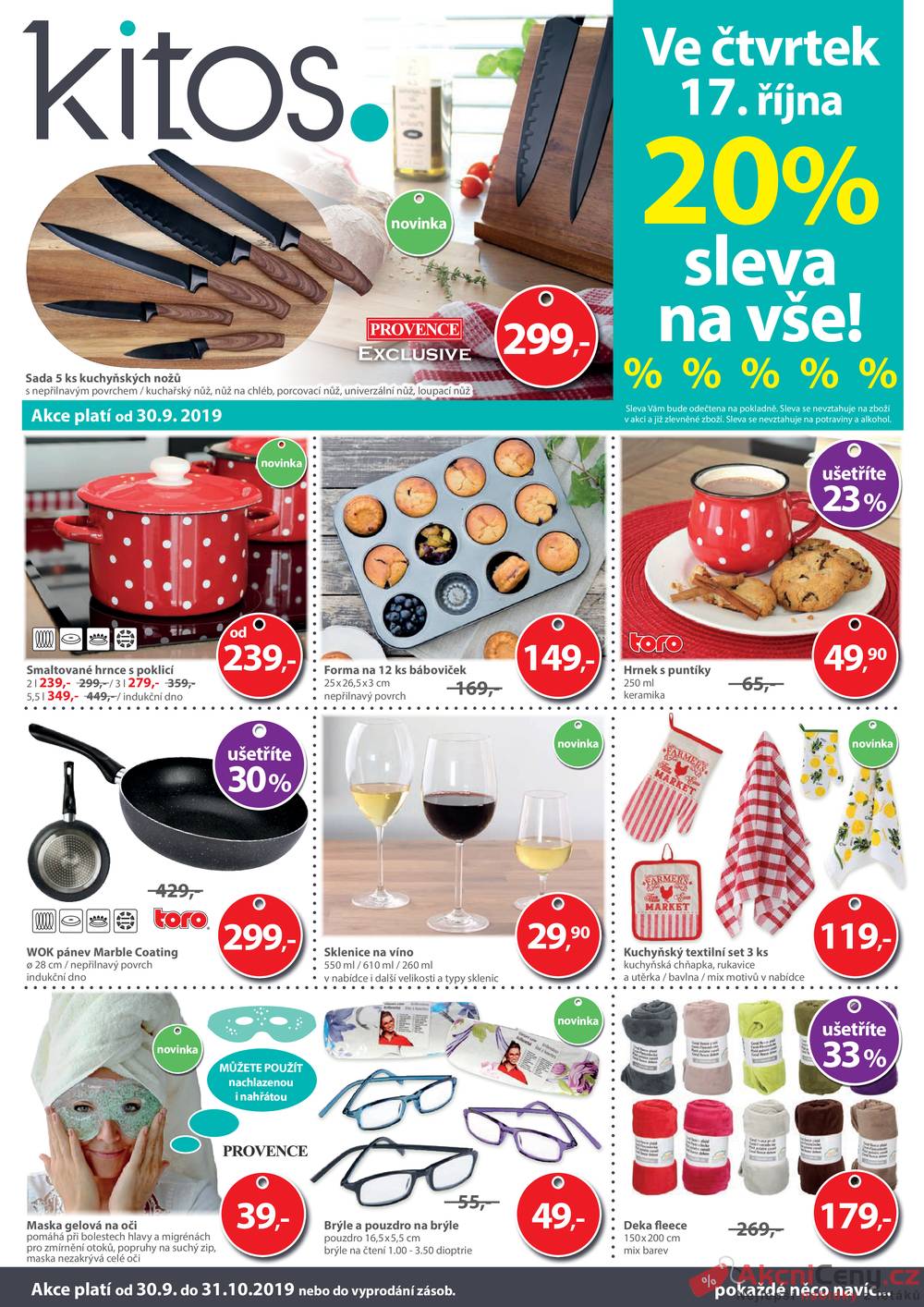 Leták Kitos s.r.o. - Kitos od 30.9. do 31.10.2019 - strana 1 Leták Kitos s.r.o. - Kitos od 30.9. do 31.10.2019 - strana 1