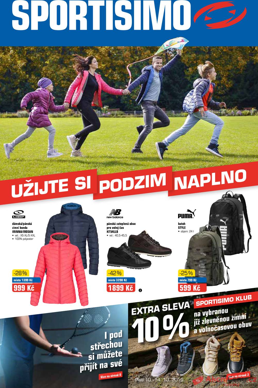 Leták Sportisimo - Sportisimo od 10.10. do 20.10.2019 - strana 1 Leták Sportisimo - Sportisimo od 10.10. do 20.10.2019 - strana 1