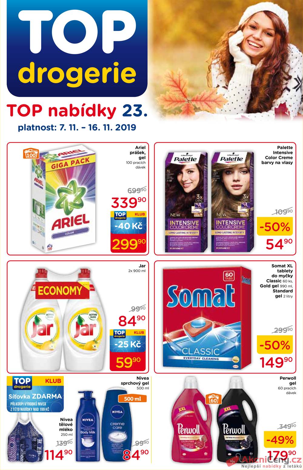 Leták TOP drogerie - TOP drogerie od 7.11. do 16.11.2019 - strana 1 Leták TOP drogerie - TOP drogerie od 7.11. do 16.11.2019 - strana 1
