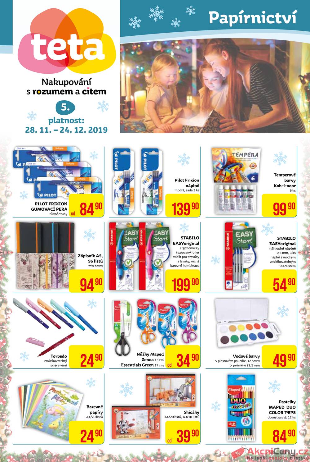 Leták Teta drogerie - Teta drogerie od 28.11. do 24.12.2019 - strana 1 Leták Teta drogerie - Teta drogerie od 28.11. do 24.12.2019 - strana 1