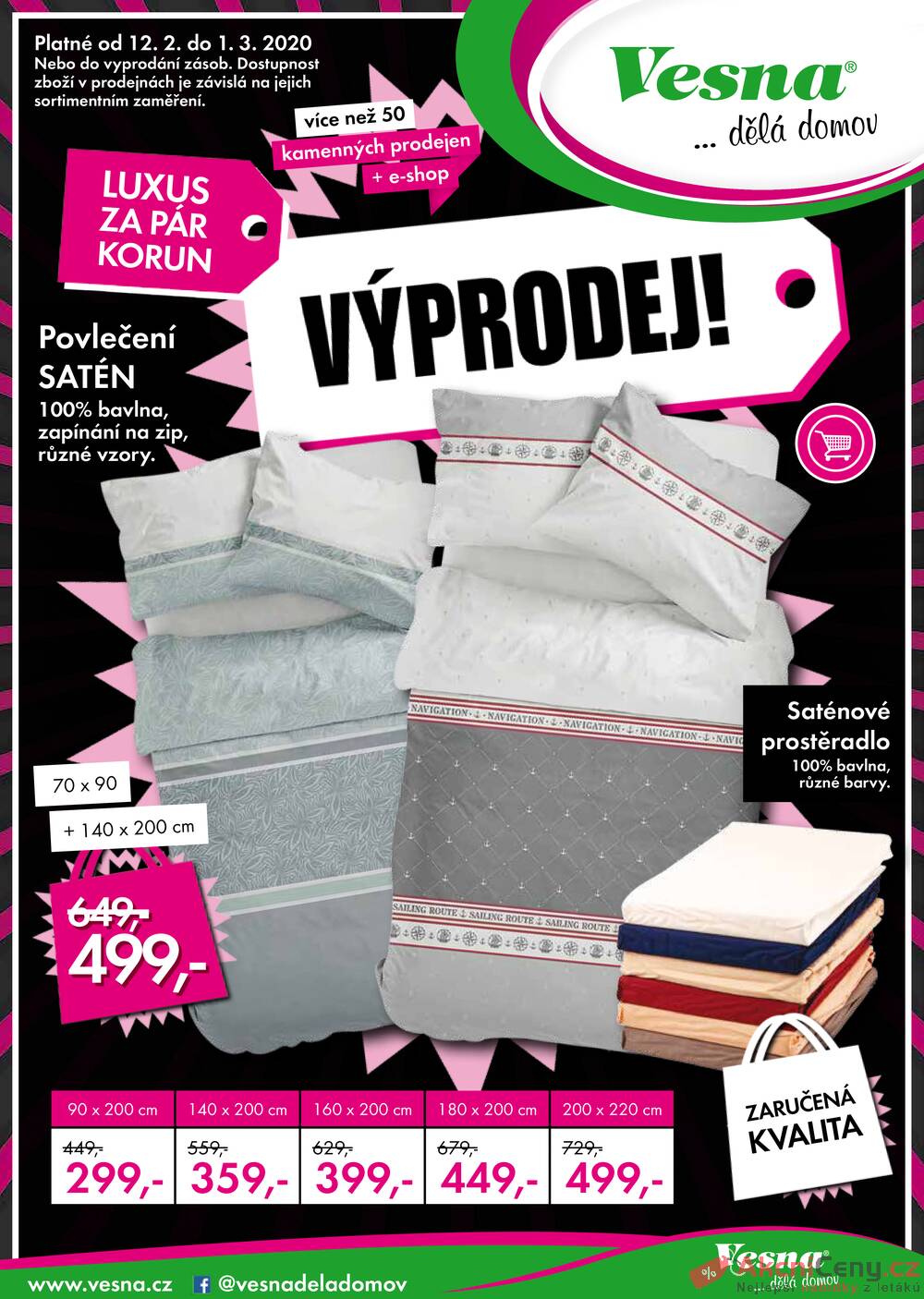 Leták Vesna - Vesna od 12.2. do 1.3.2020 - strana 1 Leták Vesna - Vesna od 12.2. do 1.3.2020 - strana 1