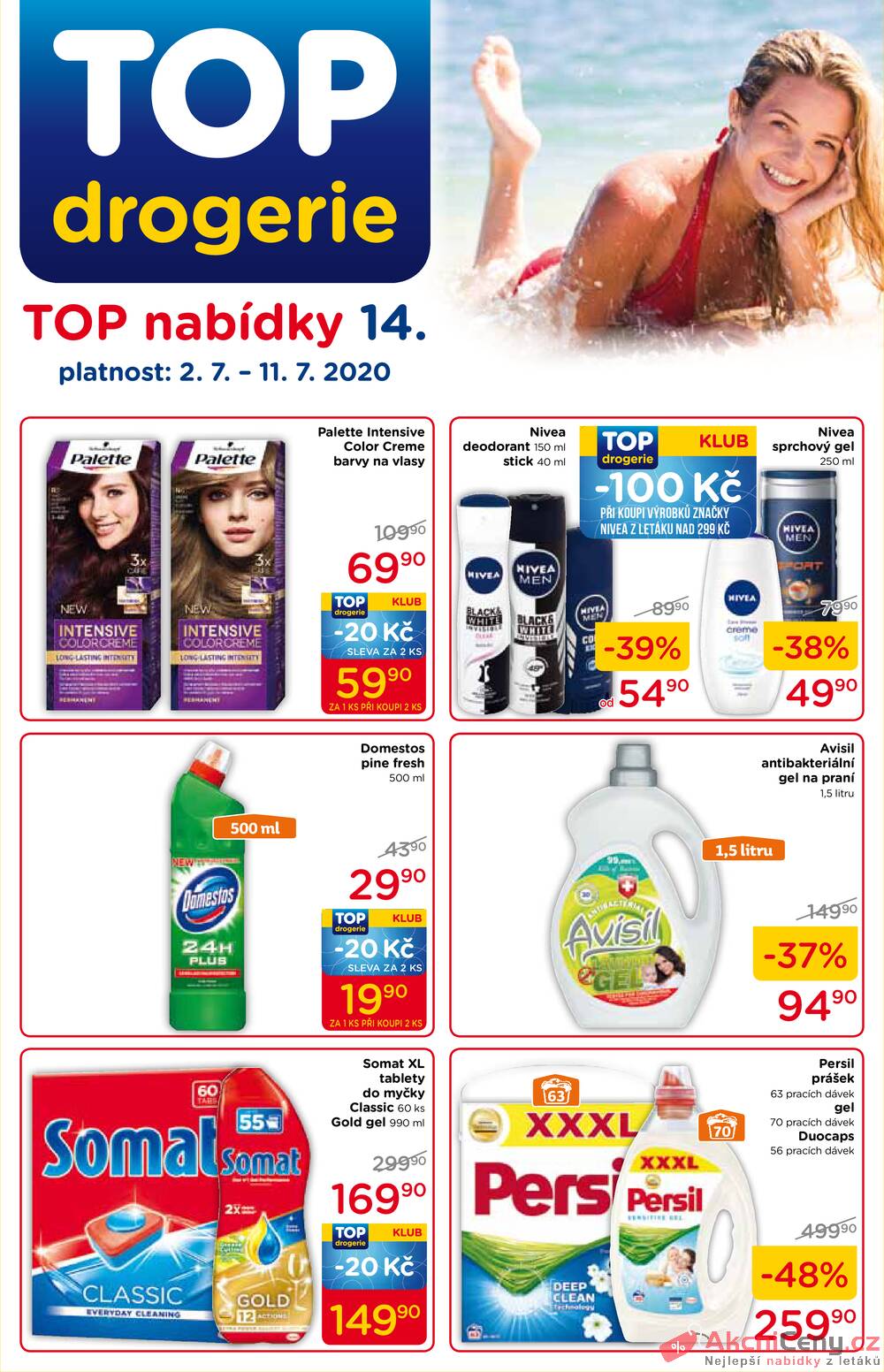 Leták TOP drogerie - TOP drogerie od 2.7. do 11.7.2020 - strana 1 Leták TOP drogerie - TOP drogerie od 2.7. do 11.7.2020 - strana 1