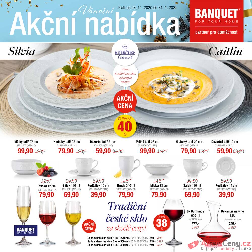 Leták BANQUET - BANQUET od 23.11. do 31.01.2021 - strana 1 Leták BANQUET - BANQUET od 23.11. do 31.01.2021 - strana 1