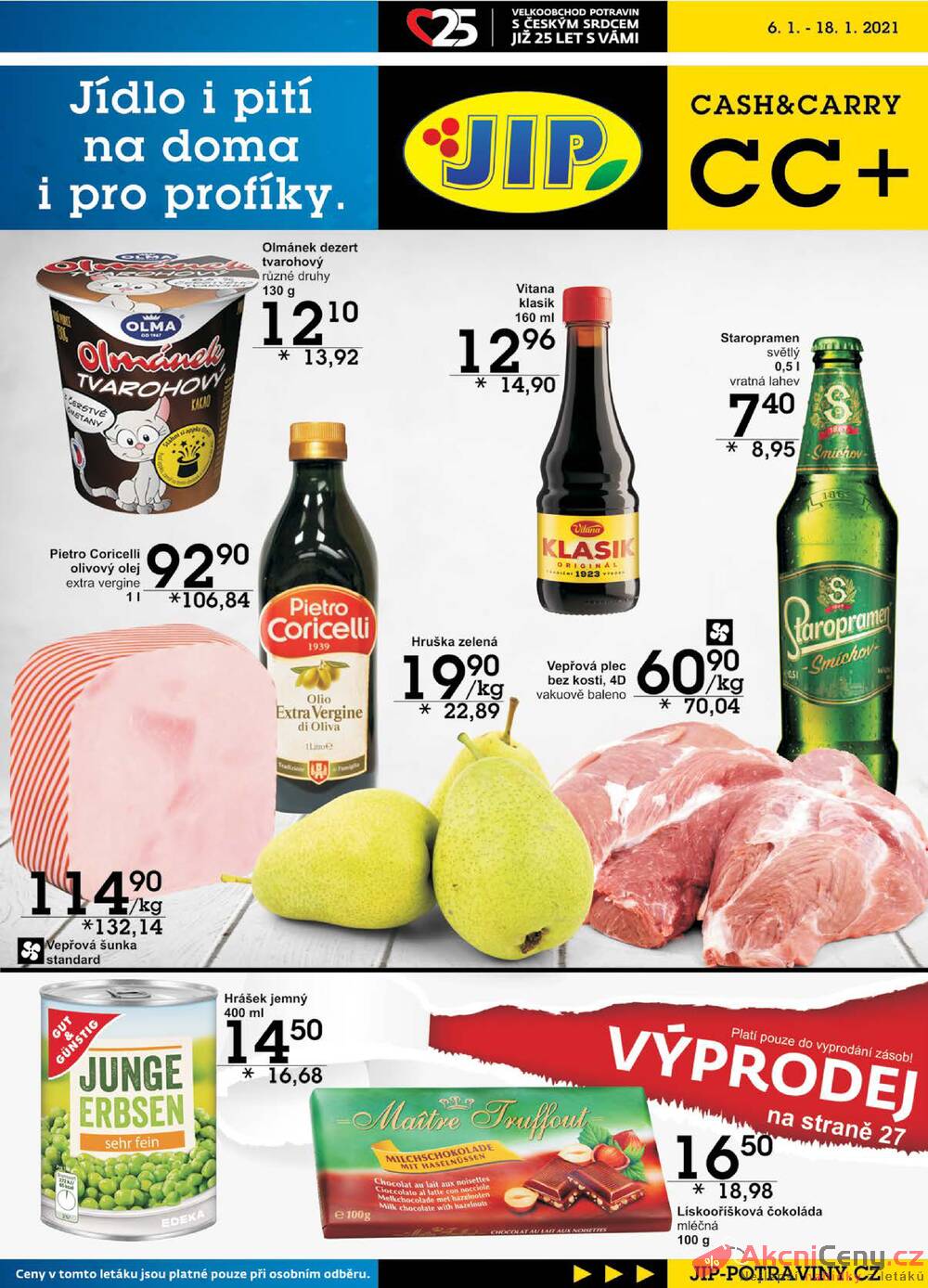 Leták JIP - JIP Cash & Carry Ostrava od 6.1. do 18.1.2021 - strana 1 Leták JIP - JIP Cash & Carry Ostrava od 6.1. do 18.1.2021 - strana 1