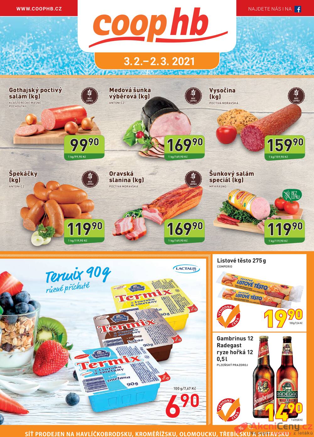 Leták COOP družstvo HB - COOP družstvo HB od 3.2. do 2.3.2021 - strana 1 Leták COOP družstvo HB - COOP družstvo HB od 3.2. do 2.3.2021 - strana 1