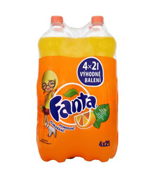 Fanta 4pack (4 x 2,25l), různé druhy