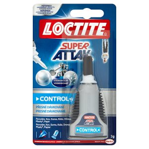 Loctite Super Attak Control voděodolné univerzální sekundové lepidlo 3g