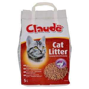Claude Hrudkující stelivo pro kočky - minerální bentonit 5kg