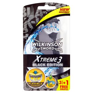 Wilkinson Sword Xtreme3 Black Edition pohotové holítko 4 ks