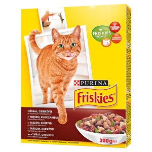 FRISKIES s masem, kuřetem a přidanou zeleninou 300g