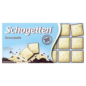 Schogetten Stracciatella bílá čokoláda s kousky tmavé čokolády 100g