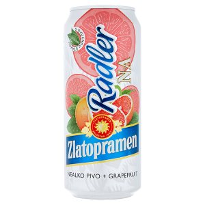 Zlatopramen N-A pivo nealkoholické světlé s příchutí grapefruit 0,4l