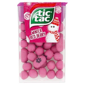Tic Tac Winter red berry dražé s malinovou příchutí 18g