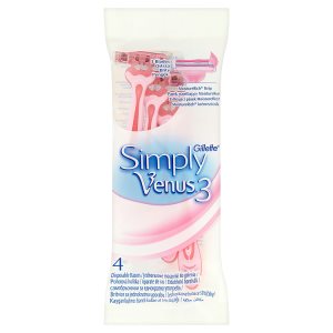 Gillette Simply Venus 4 dámské pohotové holítko se zvlhčujícím páskem 4 ks