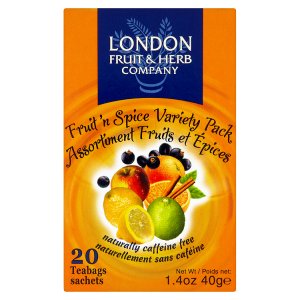 London Fruit & Herb Company Fruit 'n Spice Ovocno-bylinný čaj 4 druhy 20 sáčků 40g