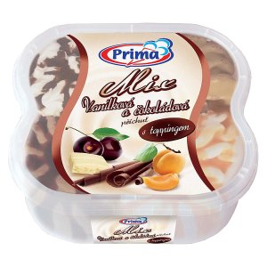 Prima Mix vanilková a čokoládová zmrzlina 900ml