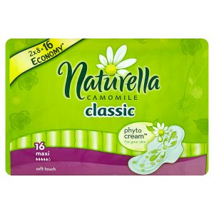 Naturella Camomile Classic maxi hygienické vložky s jemnou vůní 16 ks