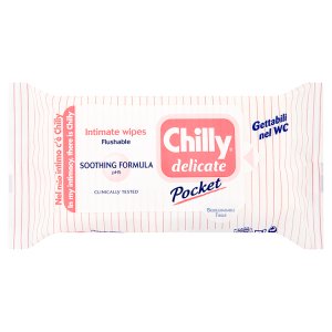 Chilly Pocket delicate intimní ubrousky 12 ks