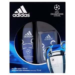 Adidas Champions League Tělový deodorant 150ml + deodorant natural sprej 75ml