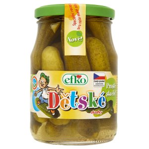 efko Dětské okurky v sladkokyselém nálevu 330g