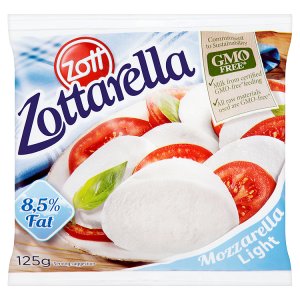 Zott Zottarella Mozzarella light měkký sýr v solném nálevu 200g