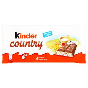 Kinder Country mléčná čokoláda s mléčnou náplní a obilovinami 4 x 23,5g