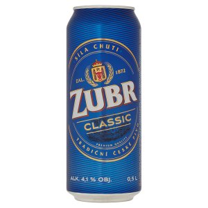 Zubr Classic světlé výčepní pivo 0,5l