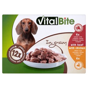 VitalBite Kompletní krmivo pro dospělé psy 12 x 85g