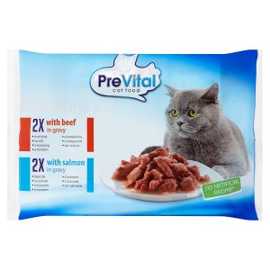 PreVital Kompletní krmivo pro dospělé kočky 4 x 85g