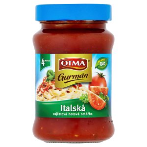 Otma Gurmán Italská rajčatová hotová omáčka 340g, vybrané druhy