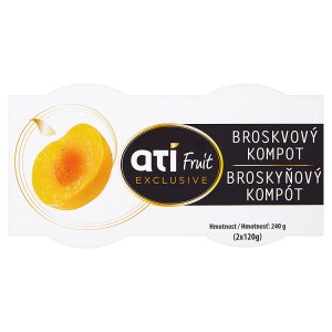 ATI Fruit Exclusive Broskvový kompot 2 x 120g