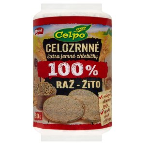 Druid Celpo Celozrnné extra jemné chlebíčky 100 % žito 80g