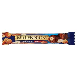 Millennium Mléčná čokoláda s náplní a celými lískovými ořechy 40g