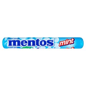 Mentos Mint dražé s mentolovou příchutí s 30% žvýkací náplní 38g