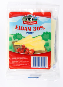 Báječný český Eidam 30% plátky